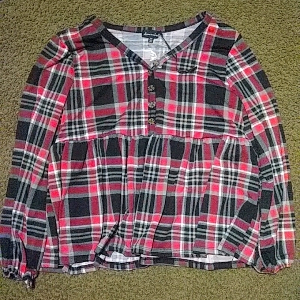 Alison Andrews plaid shirt